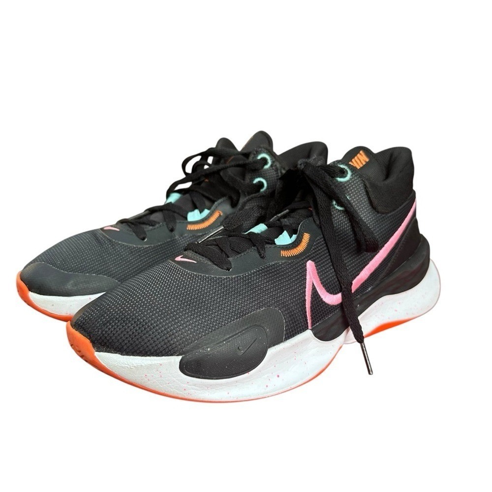 Nike Renew Elevate III Basketball Shoes Black Pink Orange Sneakers